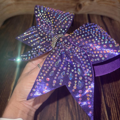 Speciality Stones Cheer Bow: Rhinestone Navettes Diamond All-Star Competition Bow