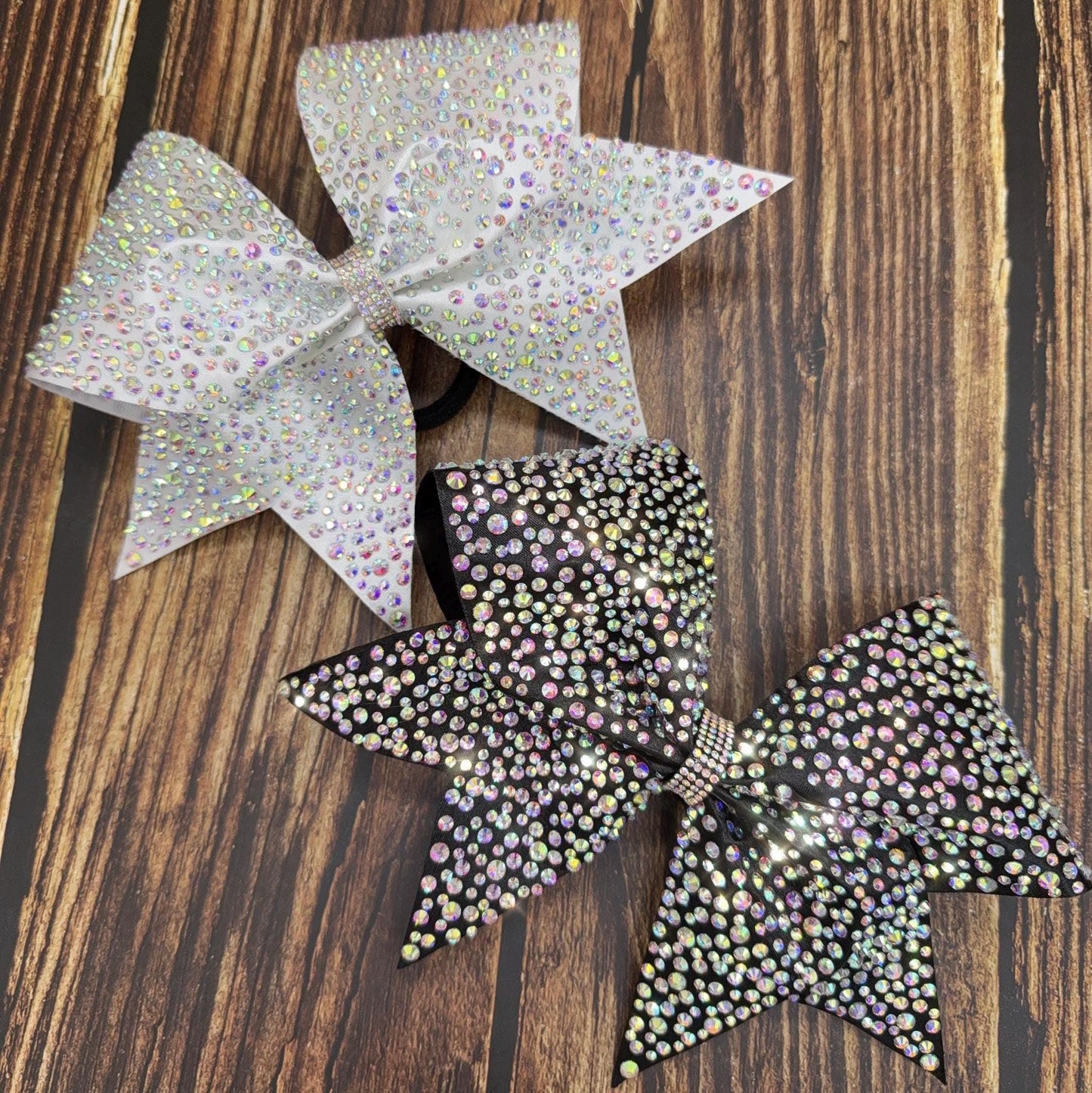 Fully Rhinestoned Classy Couture Competition Cheer Bow