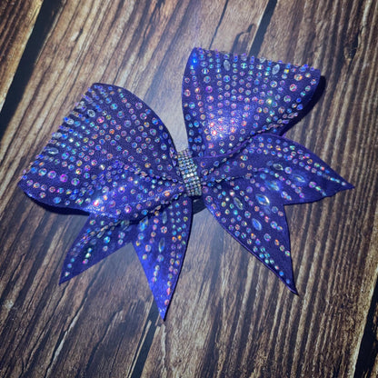 Speciality Stones Cheer Bow: Rhinestone Navettes Diamond All-Star Competition Bow