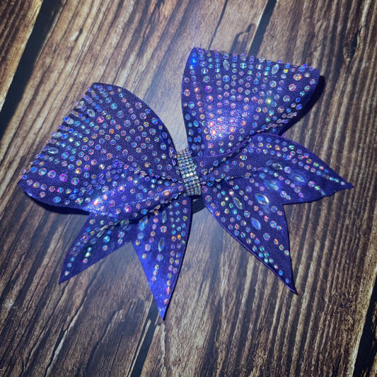 Speciality Stones Cheer Bow: Rhinestone Navettes Diamond All-Star Competition Bow