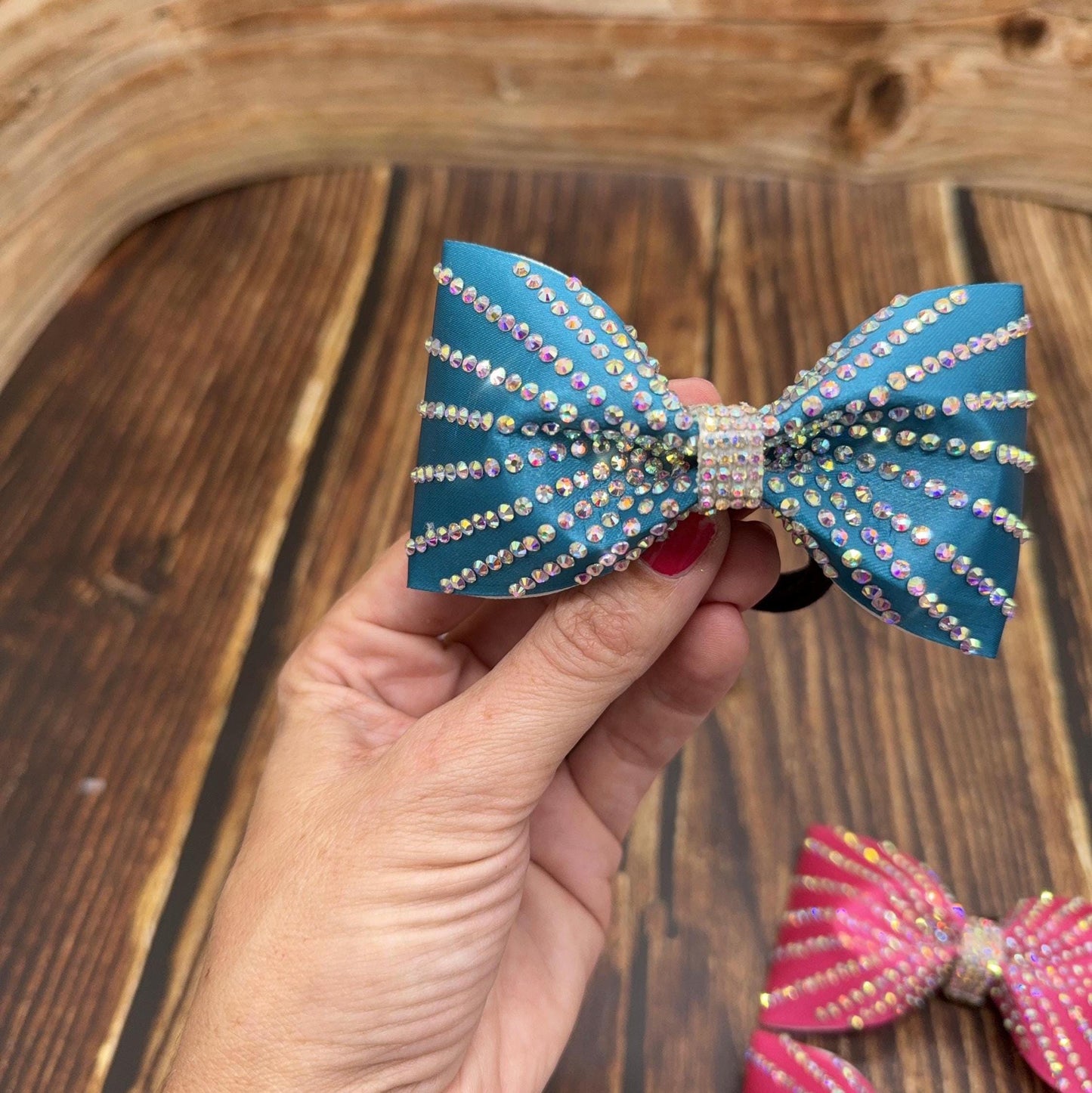 Pair of Satin Pigtail Bows  - Competition Bows - Cheer Bows - All-Star Cheer Bow - Piggie Bows - Dance Bows - Gymnastics Bows