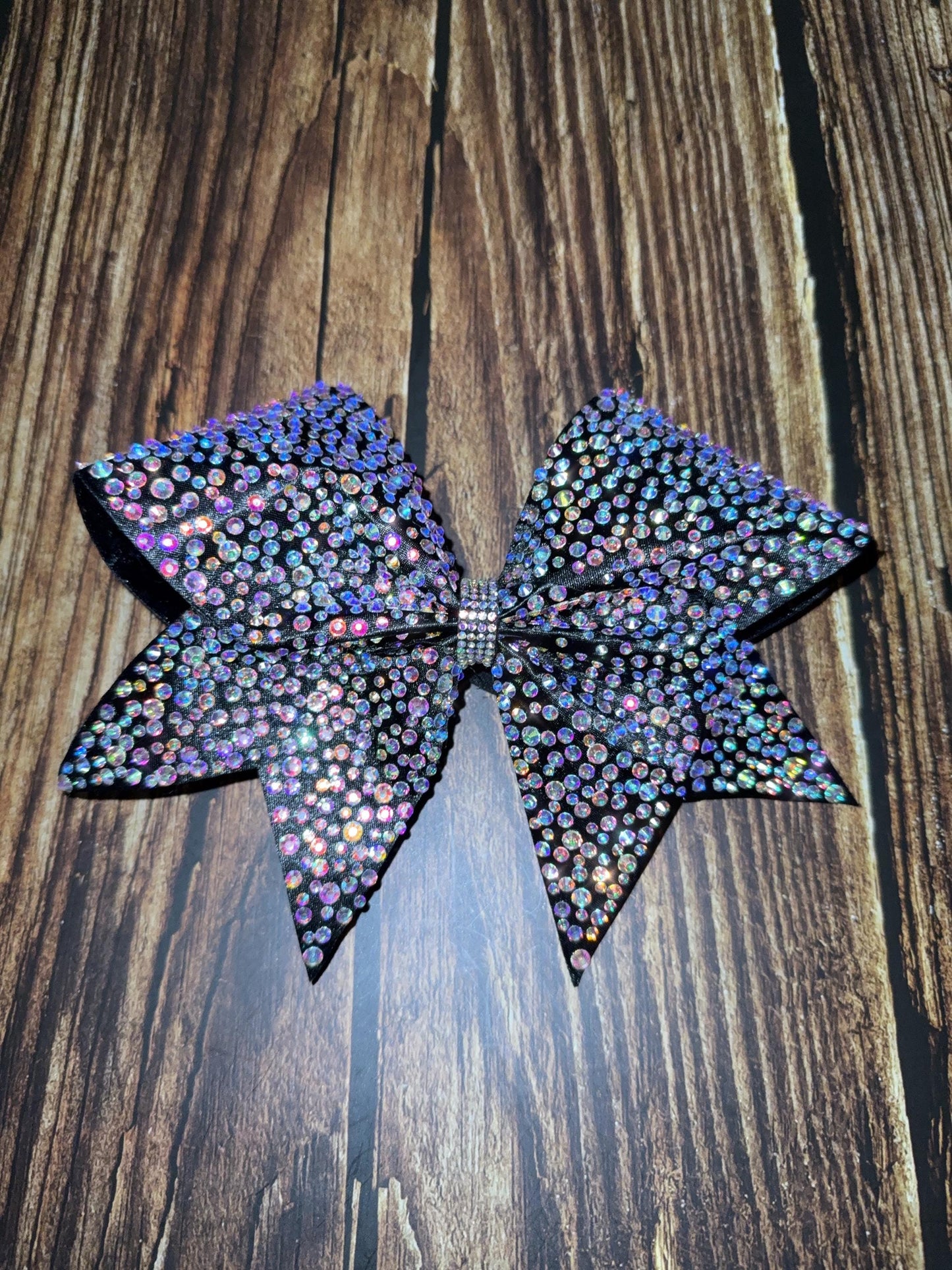 Fully Rhinestoned Classy Couture Competition Cheer Bow