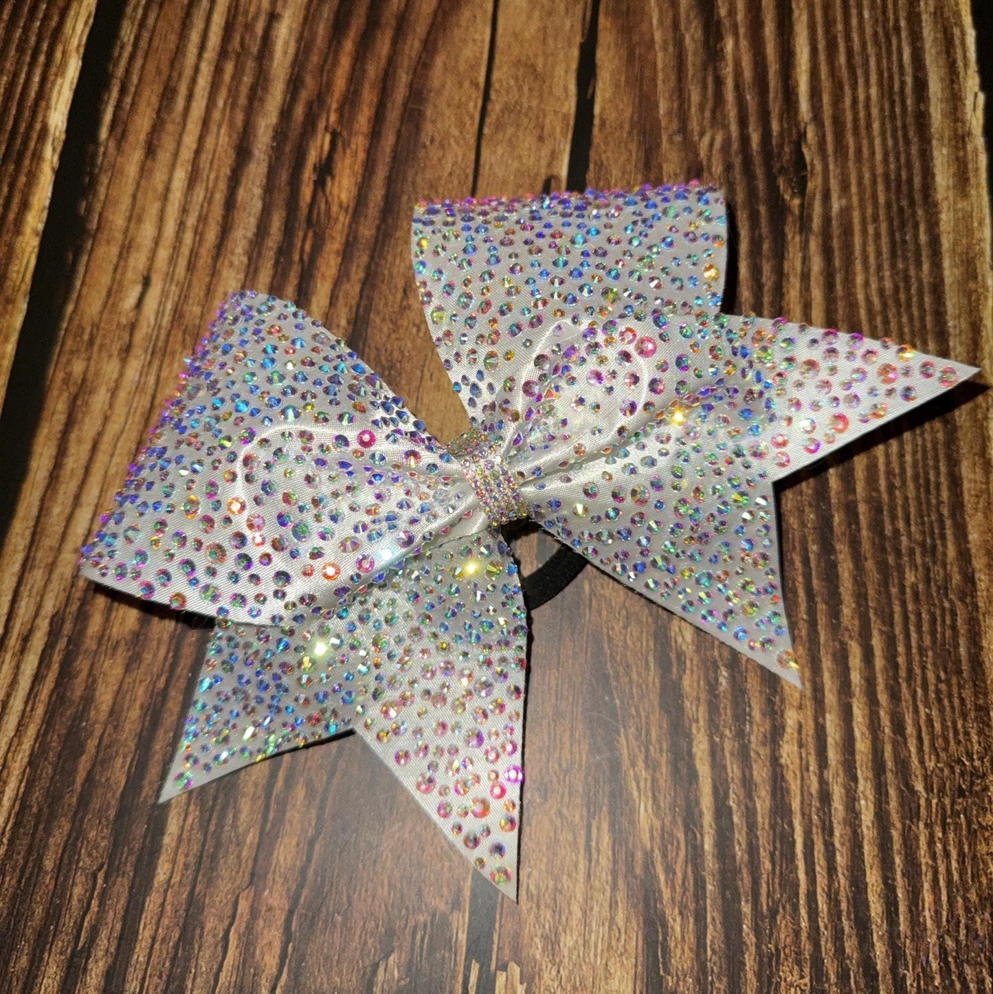 Fully Rhinestoned Classy Couture Competition Cheer Bow