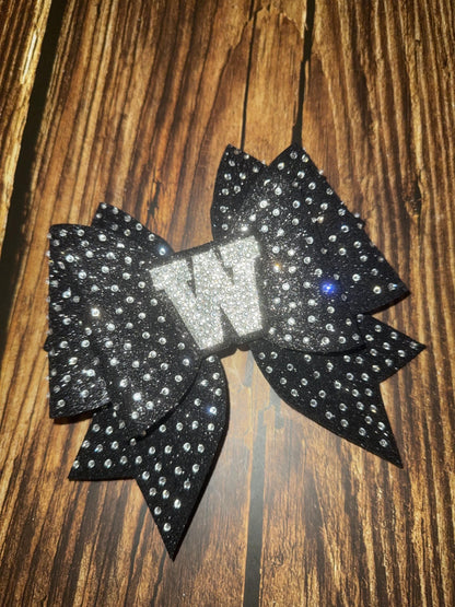 Large Dolly Cheer Bow with Removable Rhinestone Centre