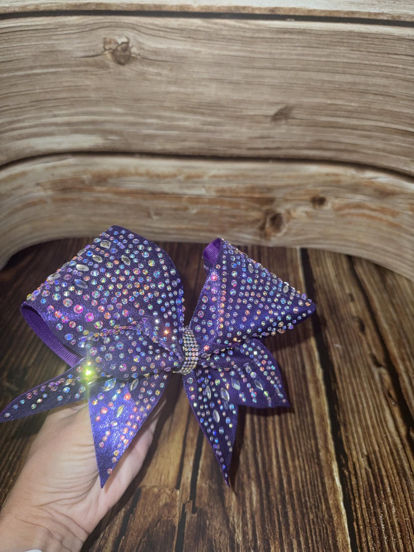 Speciality Stones Cheer Bow: Rhinestone Navettes Diamond All-Star Competition Bow