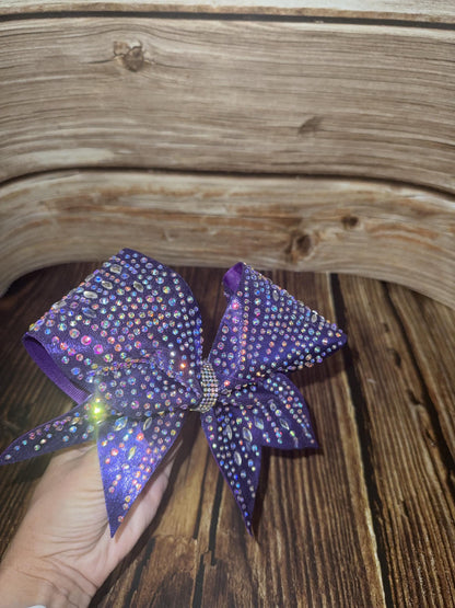 Speciality Stones Cheer Bow: Rhinestone Navettes Diamond All-Star Competition Bow