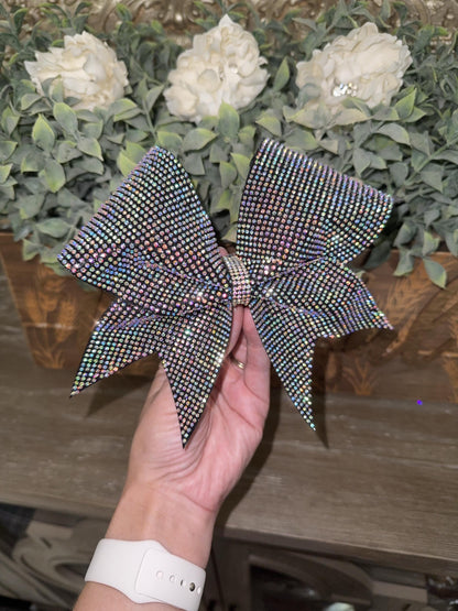 Paparazzi Cheer Bow full of Individual Rhinestones - Competition All-Star Sparkle Bow - Diamond Bows