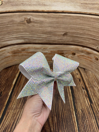 Full Bling Cheer Bow: 5K Individual SS10 Rhinestones, Competition All-Star Sparkle Bow