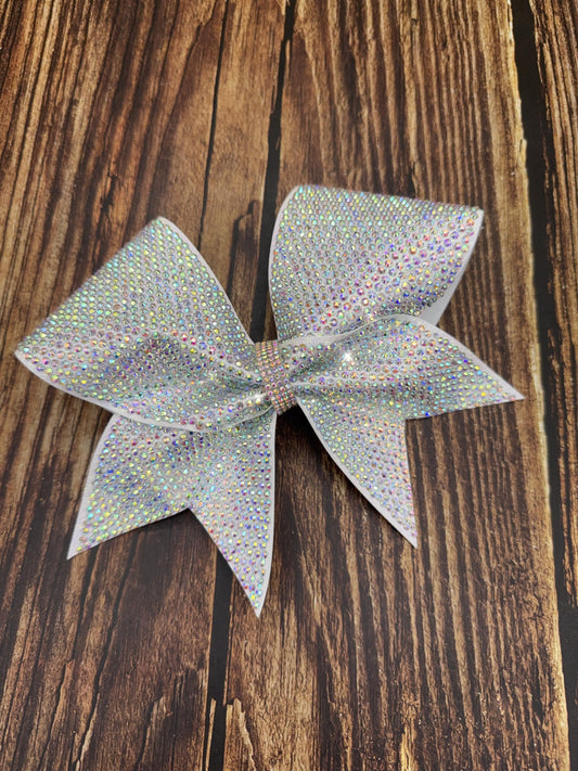 Full Bling Cheer Bow: 5K Individual SS10 Rhinestones, Competition All-Star Sparkle Bow