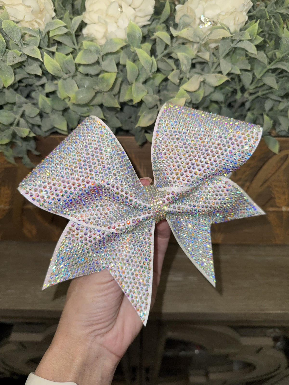 Full Bling Cheer Bow: 5K Individual SS10 Rhinestones, Competition All-Star Sparkle Bow