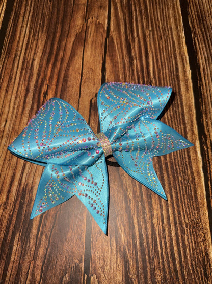 Fancy Morgan Rhinestone Cheer Bow: Competition All-Star Cheer Comp Bows