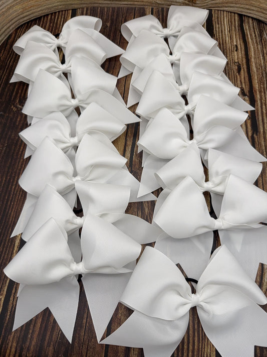Pack of Plain Grosgrain Cheer Bows: Competition - School - Sideline Practice and Games